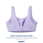 Brooks Women's Scoopback 2.0 Sports Bra for High Impact Running, Workouts & Sports with Maximum Support - Violet Dash - 34 C/D