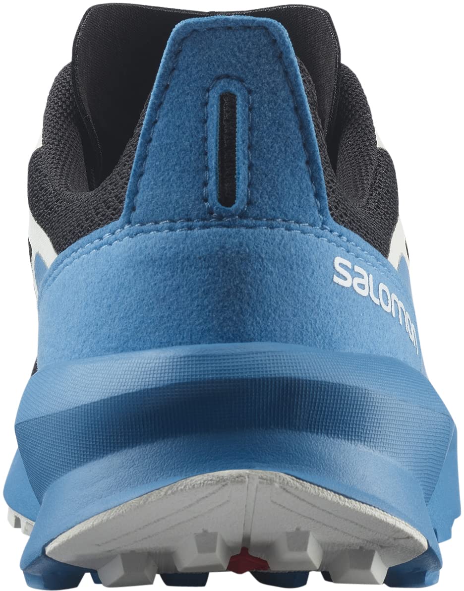 Salomon Kids Patrol Trail Running Shoes, Black/Blithe/White, 3 Big Kid