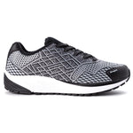 Propét Women's One Sneaker, Black/Silver, 13 Narrow US