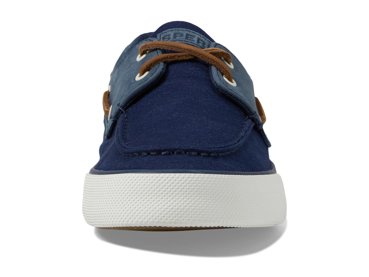 Sperry Mens Shoes Men's Bahama II Seasonal Sneaker, Navy Linen, 10.5
