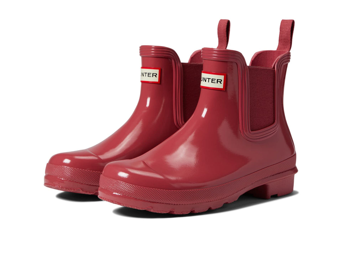 Hunter womens Original Chelsea Gloss 9 Glenmore Rose Pink