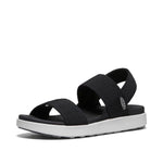 KEEN Women's Elle Backstrap Casual Platform Open Toe Wedge Sandals, Black, 9.5
