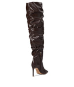 SCHUTZ Ashlee Over-The-Knee 7.5 Dark Chocolate