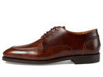 Allen Edmonds Men's Raymond Apron-Toe Derby Moccasin, Brown Museum Leather, 9.5