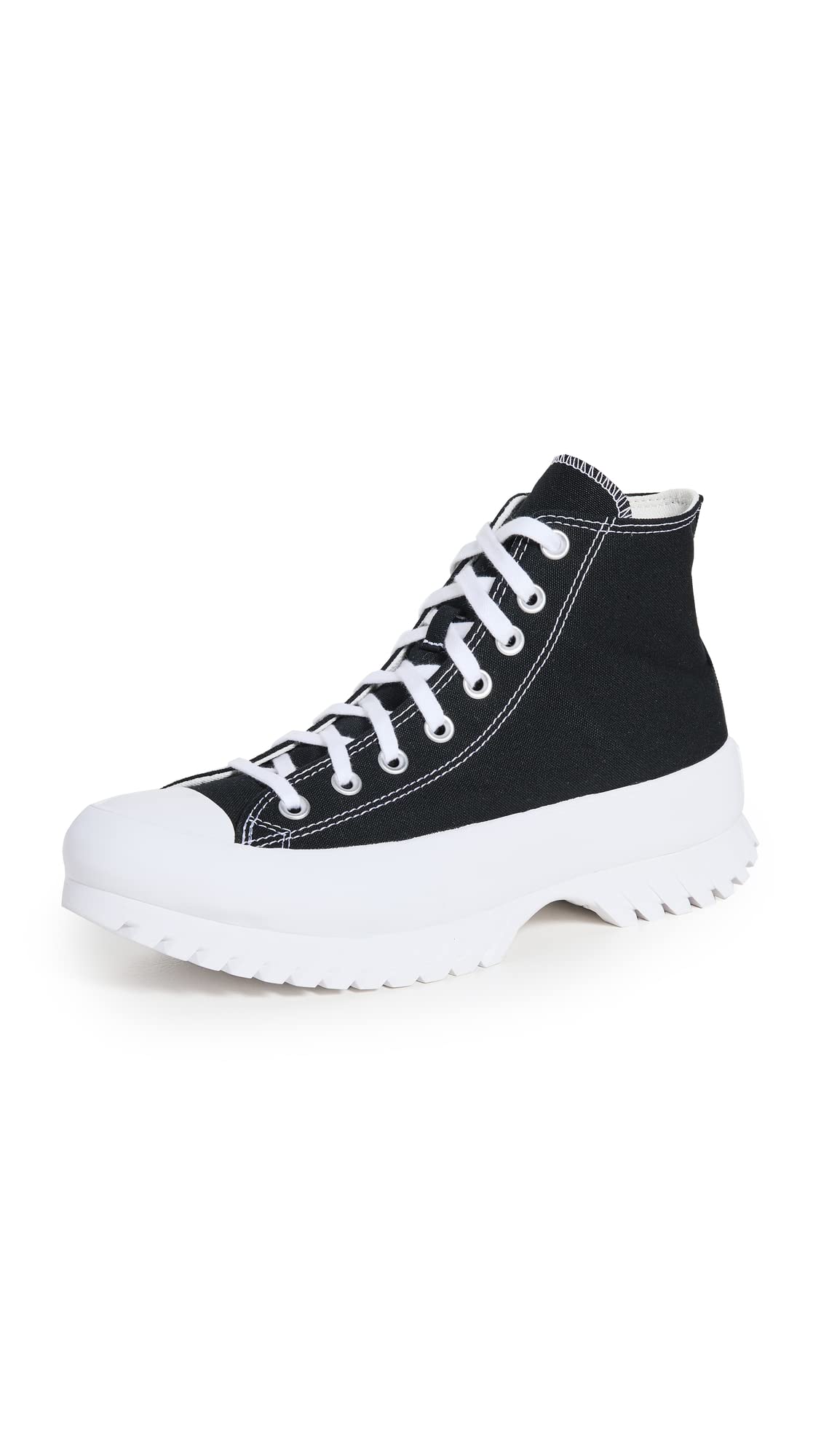 Converse Chuck Taylor All Star Lugged 2.0 Unisex, Black/Egret/White, 6.5 US Women/4.5 US Men