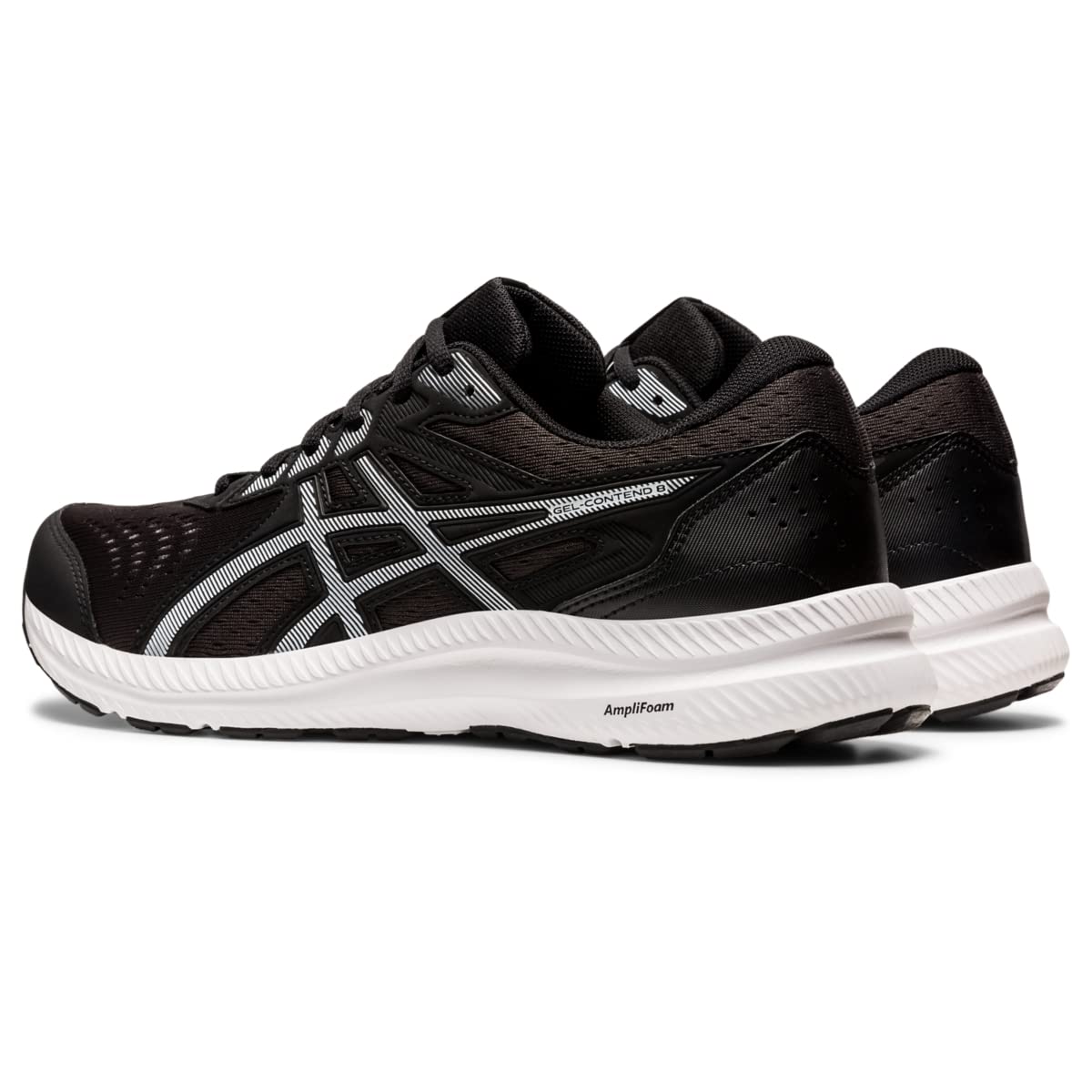 ASICS Men's Gel-Contend 8 Running Shoes, 7, Black/White