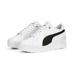 PUMA Women's Karmen Wedge Sneaker 6.5 Puma White-puma Black-gold