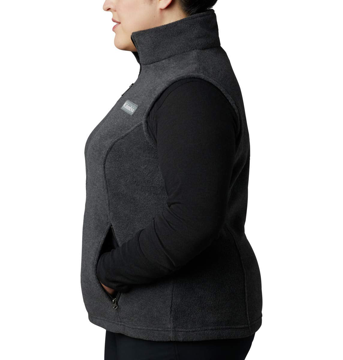 Columbia Women's Benton Springs Vest Medium Petite Charcoal Heather