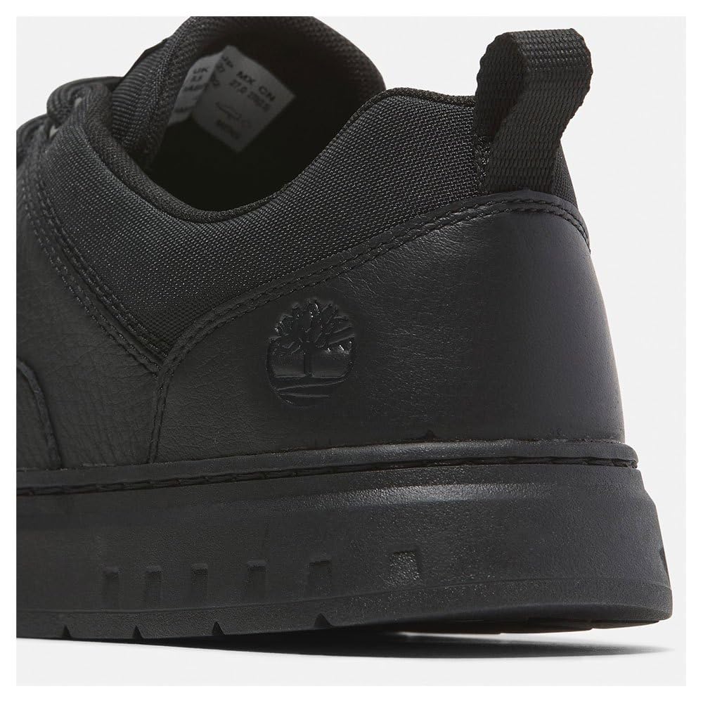 Timberland Men's Maple Grove Low Lace Up Sneaker, Black Full Grain, 11 Wide