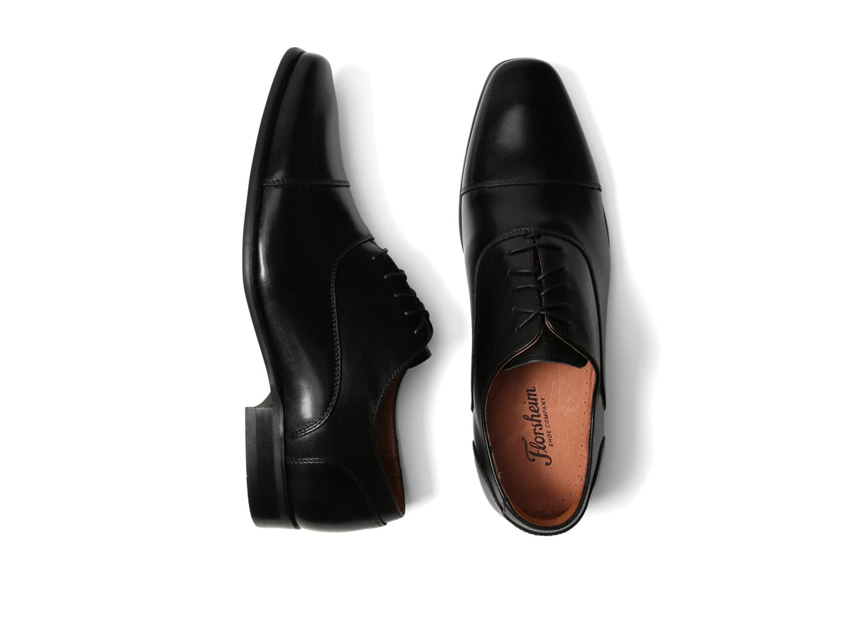 Florsheim Postino Cap Toe Balmoral Oxford Men's Oxford, 12 D(M) US, Black