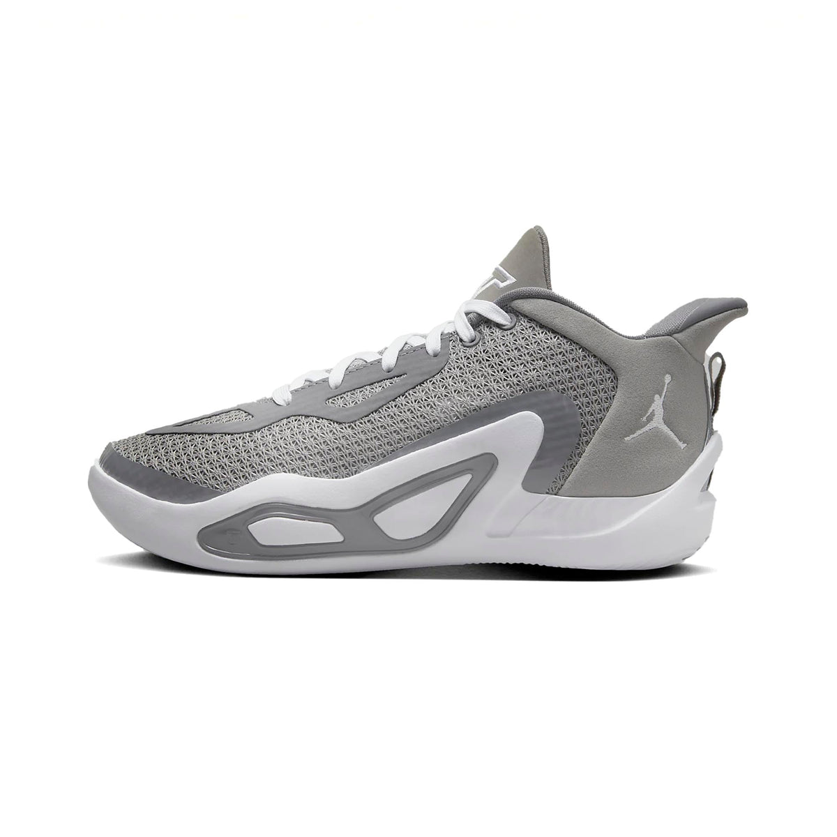 Nike Boys Jordan Tatum 1 (Big Kid) (Medium Grey/White/Gunsmoke, US Footwear Size System, Big Kid, Men, Numeric, Medium, 6.5)