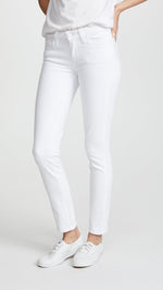 PAIGE Women's Skyline Ankle Skinny Jeans, Crisp White, 26