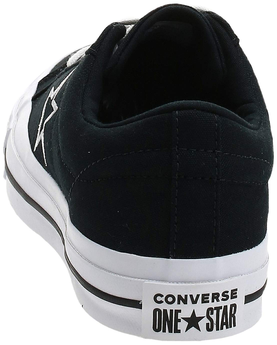 Converse Unisex One Star Ox Casual Shoe 13 Women/11 Men Black/White/White