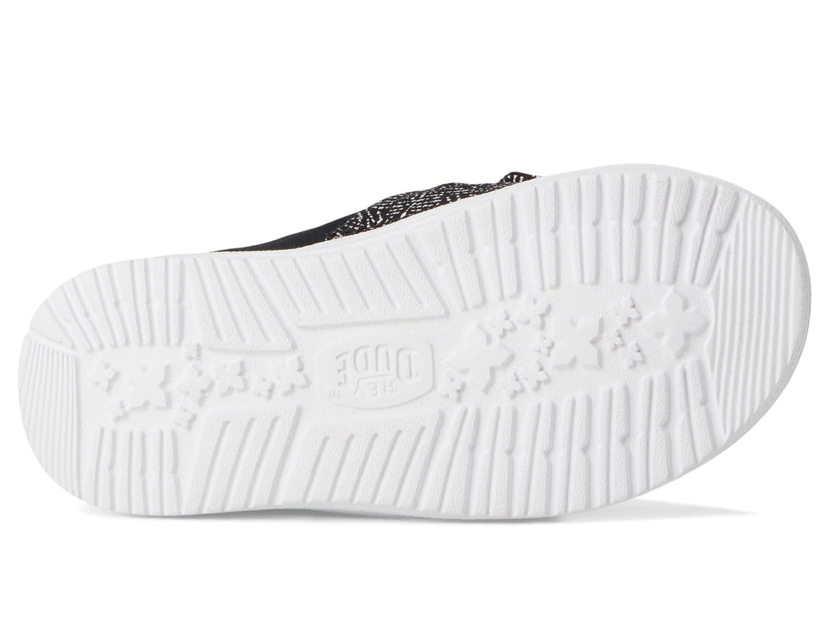 HEYDUDE Girls Wendy Bow Essentials (Toddler) Black 6 Medium