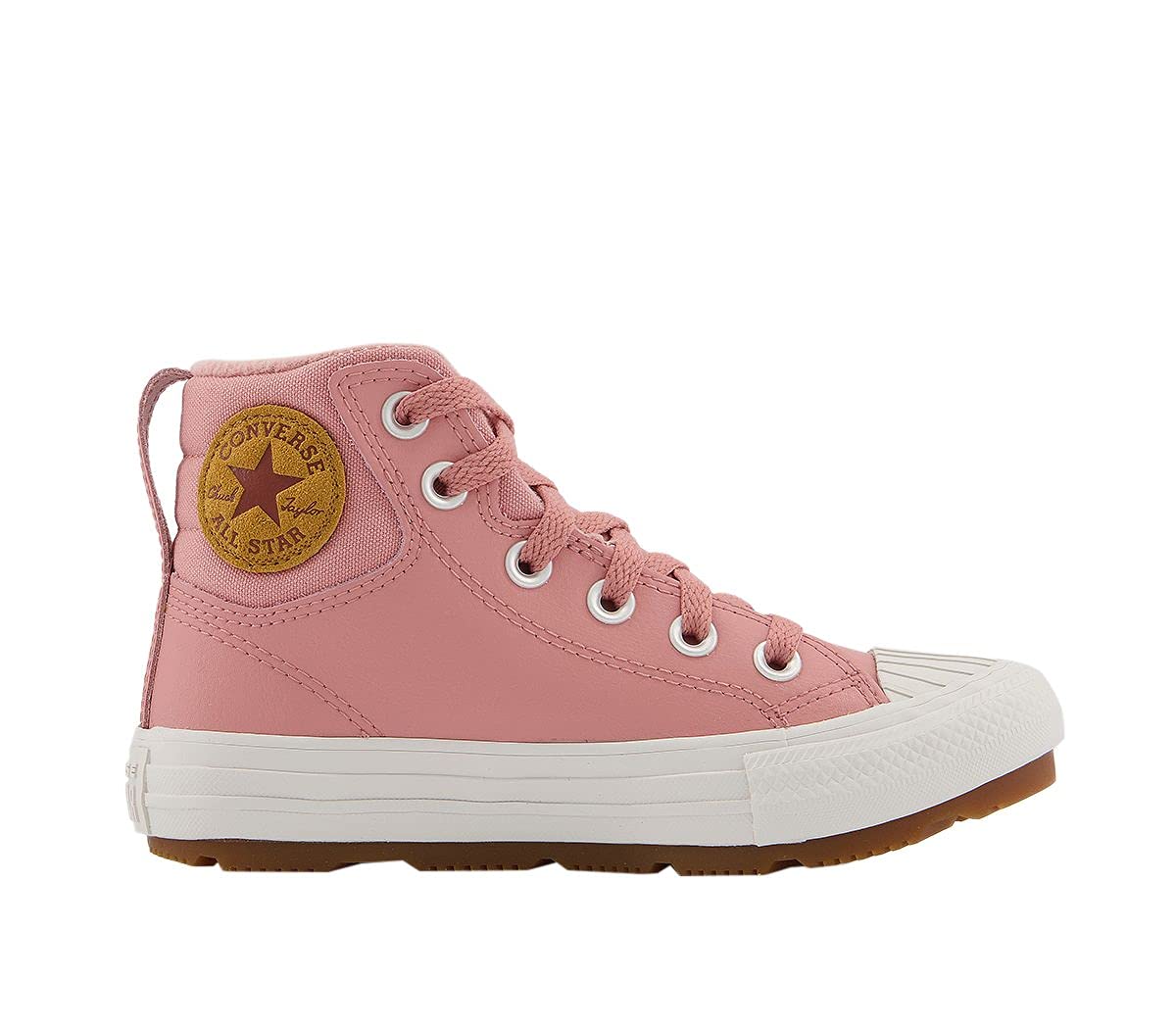 Converse Chuck Taylor All Star Berkshire Boot HI Rust Pink/Pale Putty Leather 2½ US Little Kid