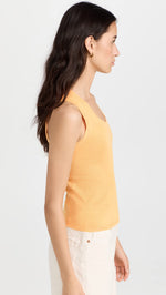Free People Women's U Neck Tank, Sun, L