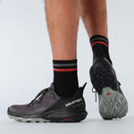 Salomon Men's OUTPULSE Gore-Tex Hiking Shoes for Men, Magnet/Black/Wrought Iron, 11