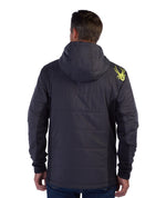 Spyder Men's Force Insulated Anorak Ski Jacket Windbreaker, Ebony, Medium