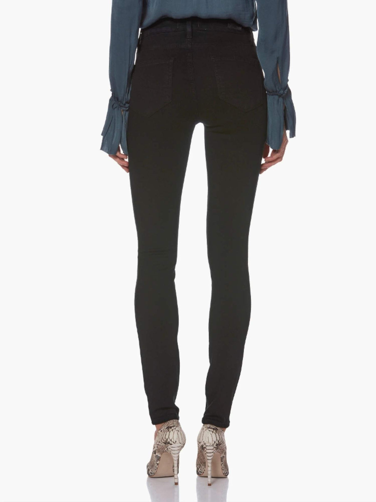 PAIGE Women's Hoxton Ultra Skinny Jeans, Black Shadow, 32