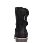 Birkenstock Upsalla Shearling Suede Leather Women (9, Black)