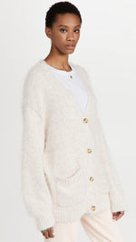 Free People Women's Nevermind Cardi, Creme Brulee, Off White, L