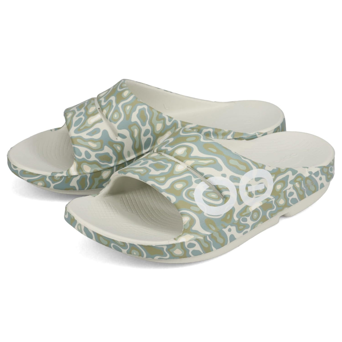 Men's OOahh Sport Slide Sandal - Cosmic Gray Water Camo (SALE) by OOFOS