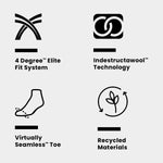 Smartwool Performance Snow Full Cushion Knee-High Socks – Breathable, Performance Fit Merino Wool Sock for Snowboarding, Snowsports and Skiing – VANS Classic Checker – L, Charcoal