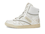 Coach Distressed Leather High-Top Sneaker White 9.5 D (M)