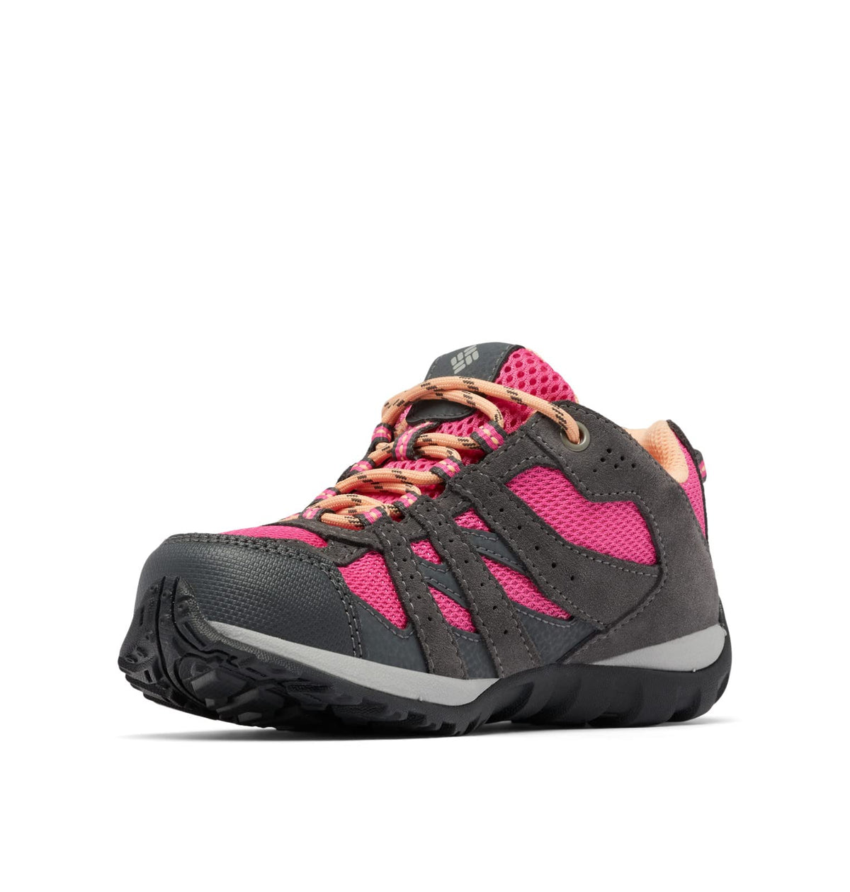 Columbia Youth Boys Redmond Waterproof, Dark Grey/Pink Ice, 11