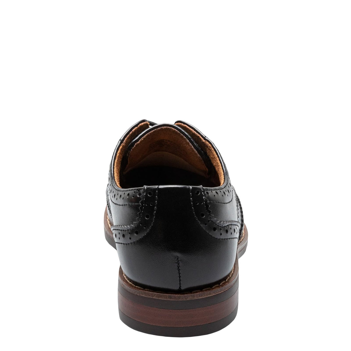 Florsheim Boy's, Rucci JR Wingtip Oxford - Little Kid & Big Kid 6 Big Kid Black