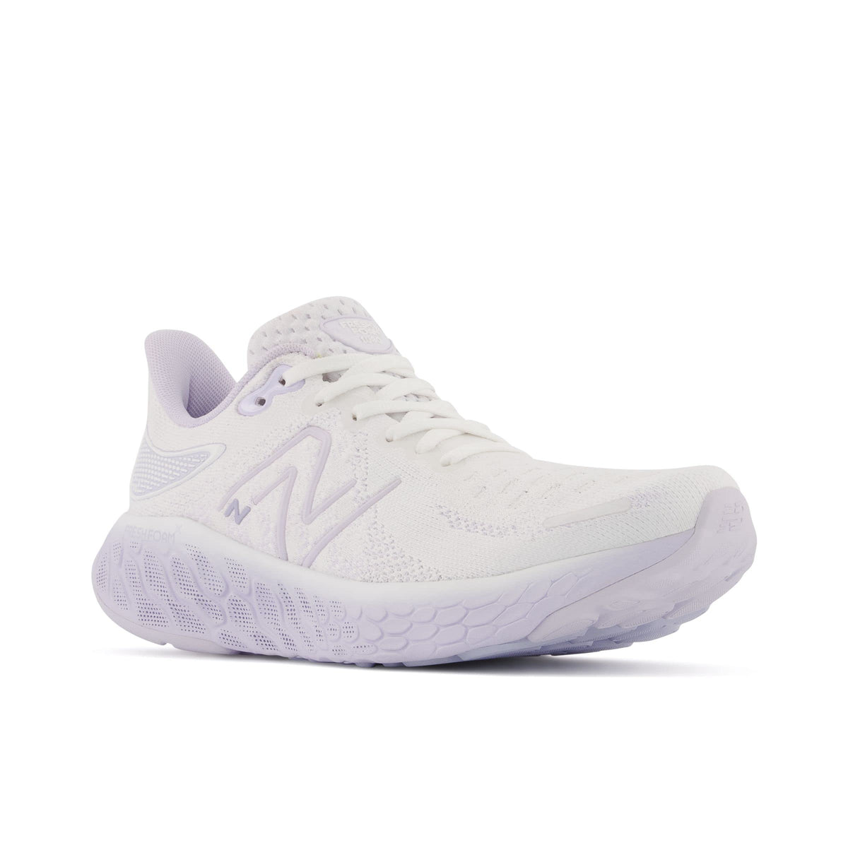 New Balance Women's Fresh Foam X 1080 V12 Running Shoe, White/Libra/Violet Haze, 5