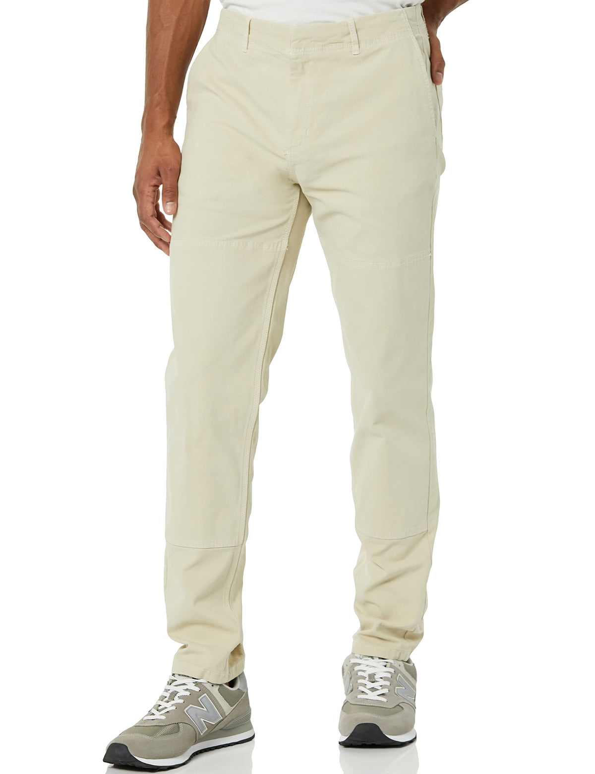 Amazon Essentials Men's Stretch Canvas Double Knee Utility Work Pant (Previously Goodthreads), Beige, 31W x 30L
