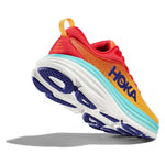 HOKA ONE ONE Mens Bondi 8 Textile Cerise Cloudless Trainers 10 US