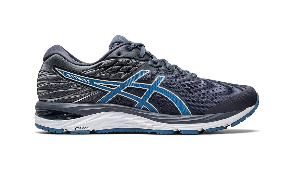ASICS Men's Gel-Cumulus 21 Running Shoe Jackrabbit Exclusive - Color: Metropolis/Grey (Regular Width) - Size: 9.5