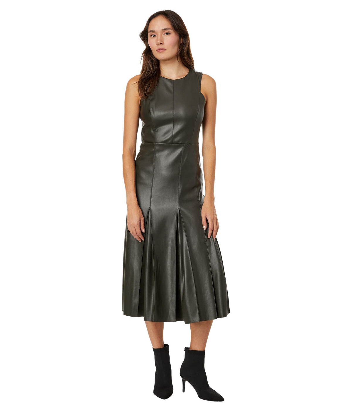 En Saison Layne Midi Dress Olive XS