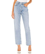 AGOLDE Women's 90s Mid Rise Straight Jeans, Snapshot, Blue, 24