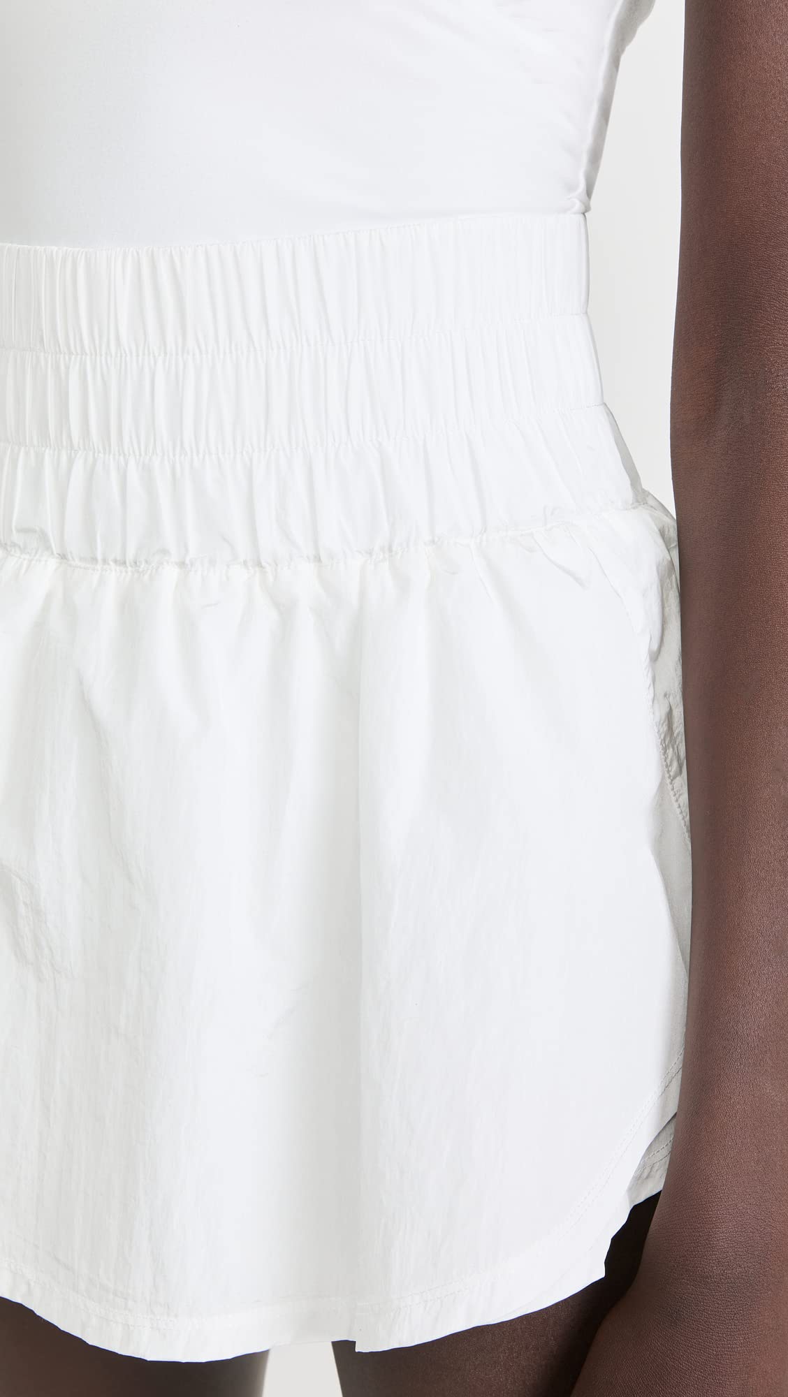 FP Movement by Free People Women's Way Home Skort Romper, White, M