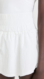 FP Movement by Free People Women's Way Home Skort Romper, White, M