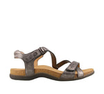 Taos Footwear Women's Grand Z Pewter Sandal 10 M