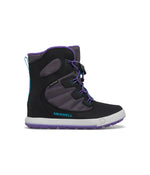 Merrell Snow Bank 4.0 Waterproof Boot, Black/Purple/Turq, 13 US Unisex Big Kid
