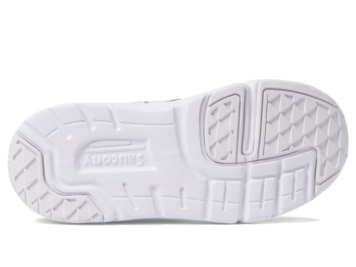 Saucony Jazz Lite 2.0 LX Sneaker, Black/White, 8 Wide US Unisex Little_Kid