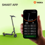 YADEA Electric Kick Scooter Adults KS3 Lite, Max Speed 15.6 MPH, 12 Miles Range, Adult Electric Scooter for Commuter, Green