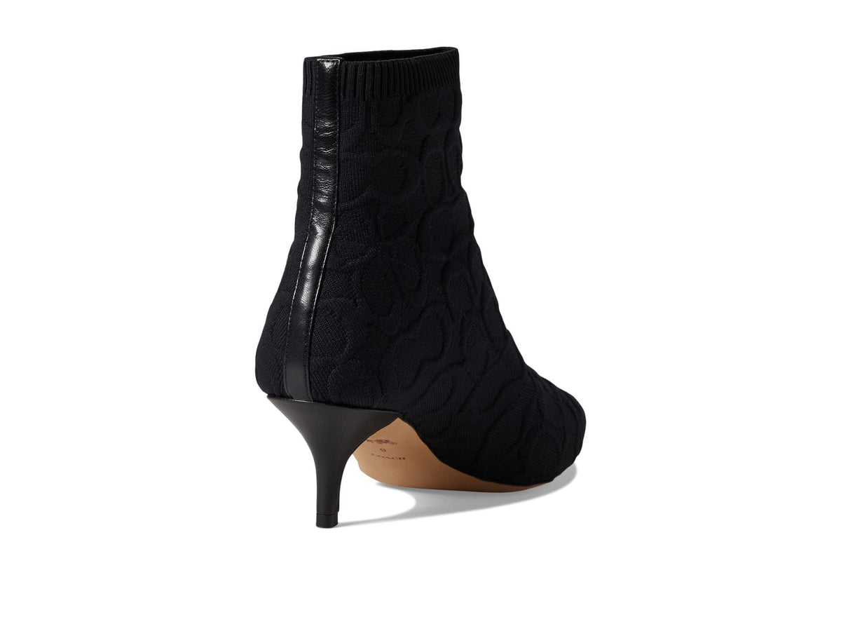COACH Jade Knit Bootie Black 6 B (M)