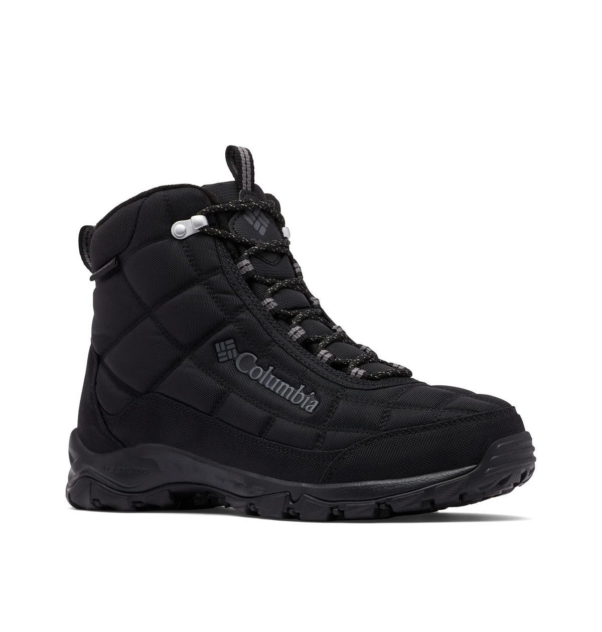 Columbia Mens Firecamp Insulated Hiking Boot, Black/City Grey, 15 Wide
