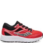 Saucony Unisex-Kid's Cohesion 12 LTT Sneaker, red/Black, 115 Medium US Little Kid