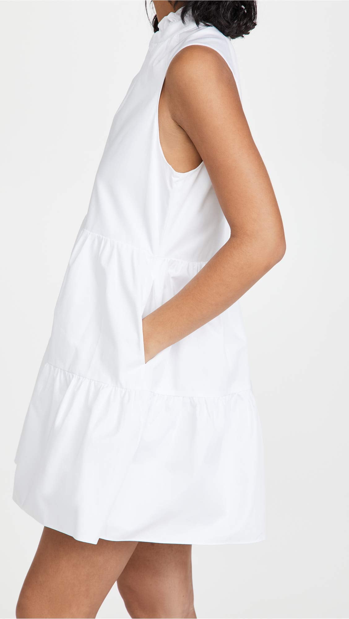 Amanda Uprichard Women's Sleeveless Saffron Dress, White, M