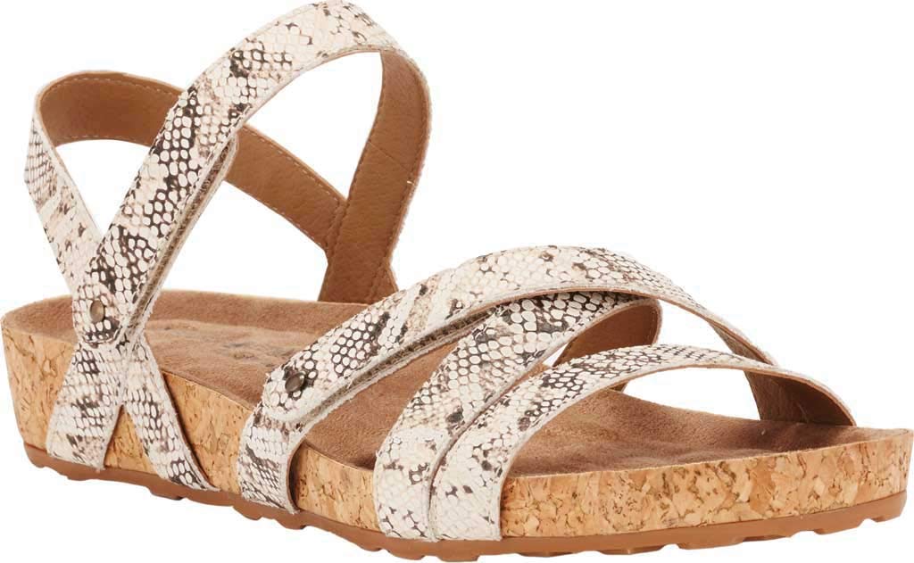Walking Cradles Pool Natural Buffed Snake Print Leather/Cork Wrap 10 M (B)
