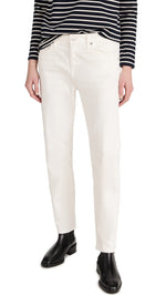 AG Adriano Goldschmied Women's Ex Boyfriend Slim Jeans 27 1 Year Tonal White