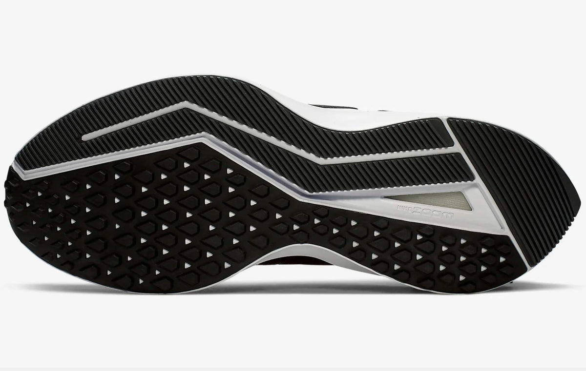 Nike Women's Air Zoom Winflo 6 Running Shoes (Wide Width D) (Black/Dark Grey/Metallic Platinum/White, Numeric_10)