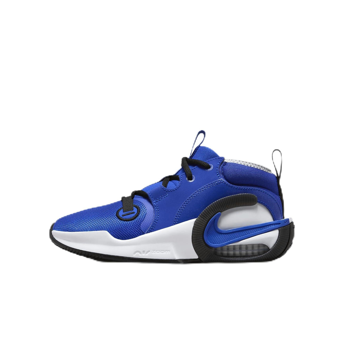 Nike Air Zoom Crossover 2 Big Kids' Basketball Shoes (FB2689-401, Racer Blue/Black/Pure Platinum/Racer Blue) Size 3.5